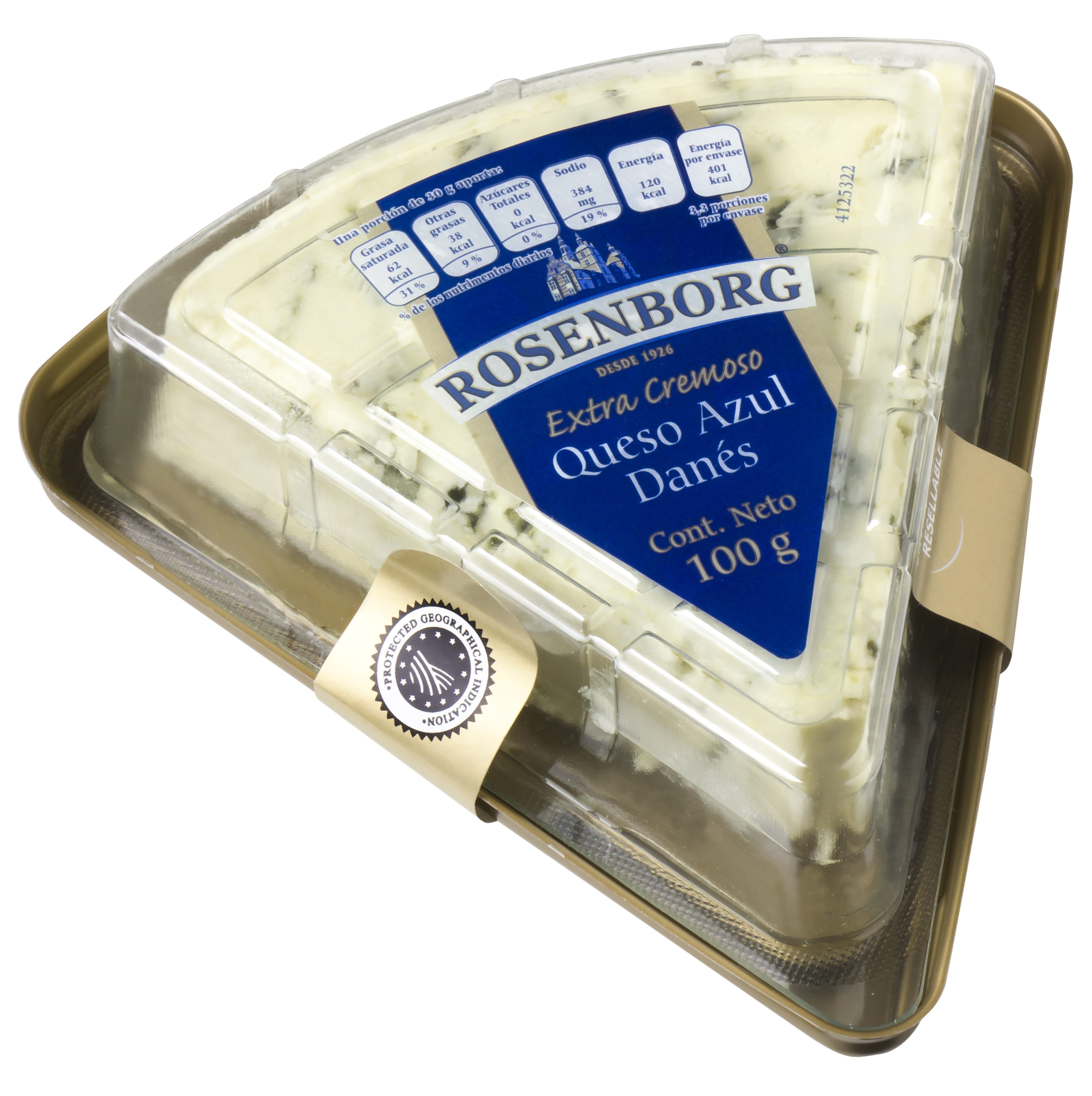 Rosenborg® Queso Azul Extra-Cremoso Rosenborg 100g