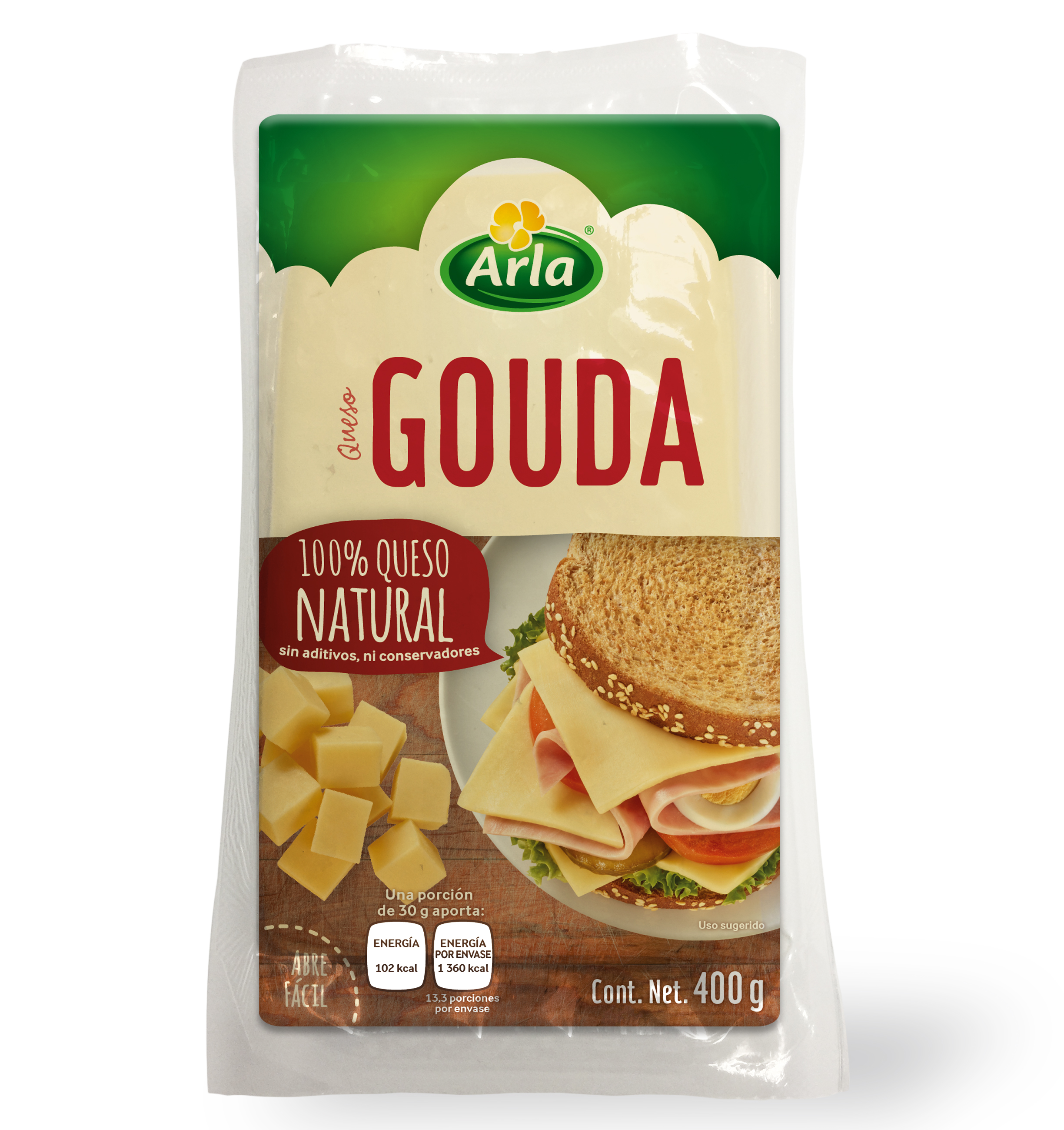 Arla® Quesos Queso Gouda 400g