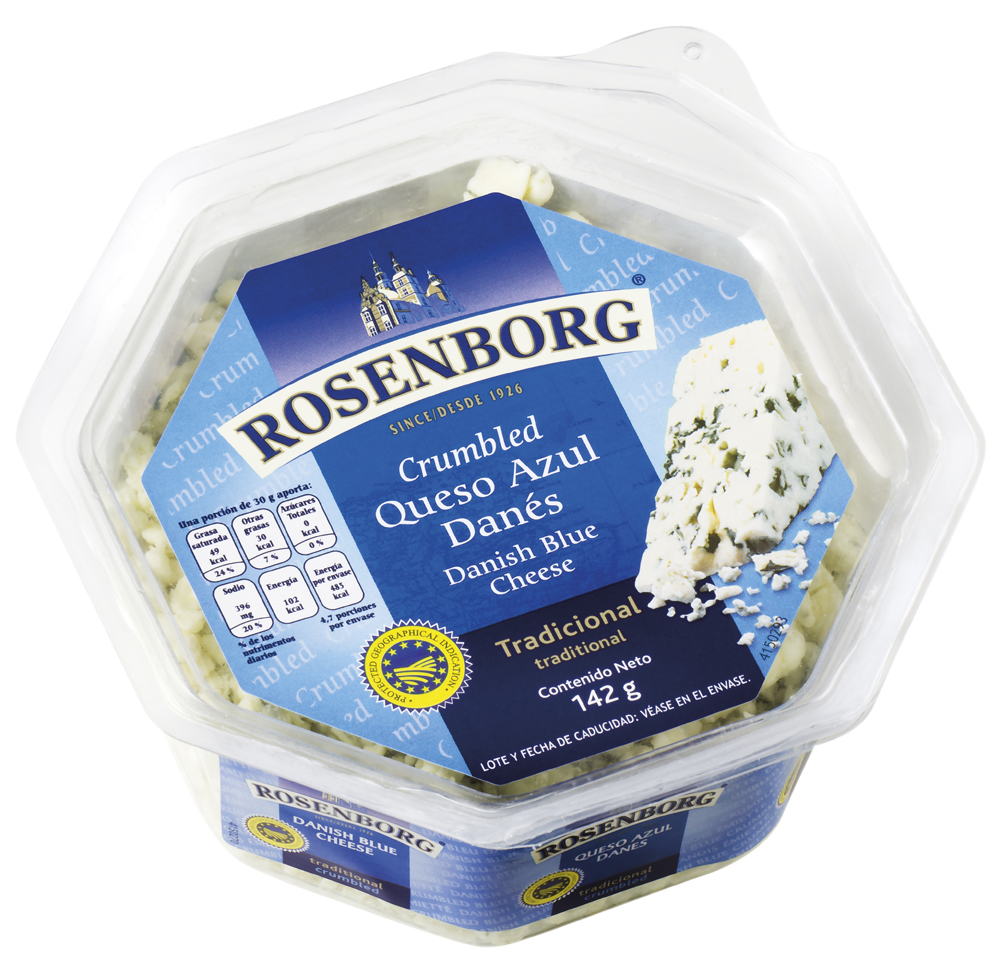 Rosenborg® Queso Azul Desmoronado Rosenborg 142g