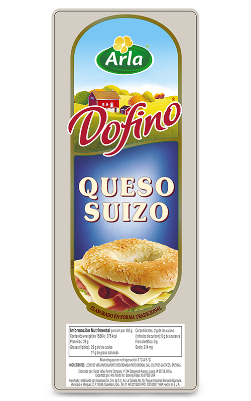 Arla® Quesos Queso Suizo Arla Barra 3.2Kg