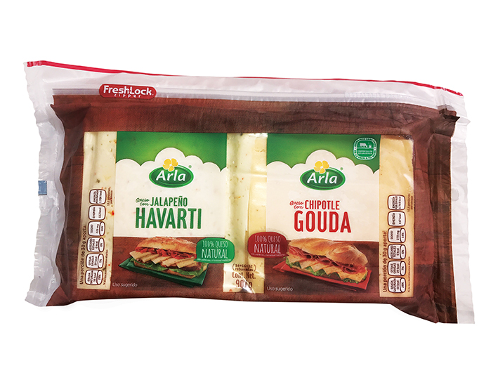 Arla® Quesos Arla Mix Pack Havarti Jalapeno / Gouda Chipotle 907g